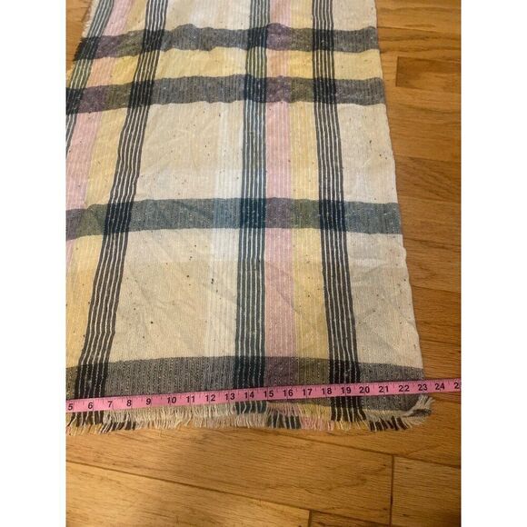 Vince Camuto unisex Multicolor knit Striped fringe edge Scarf Shawl OS - Picture 6 of 6